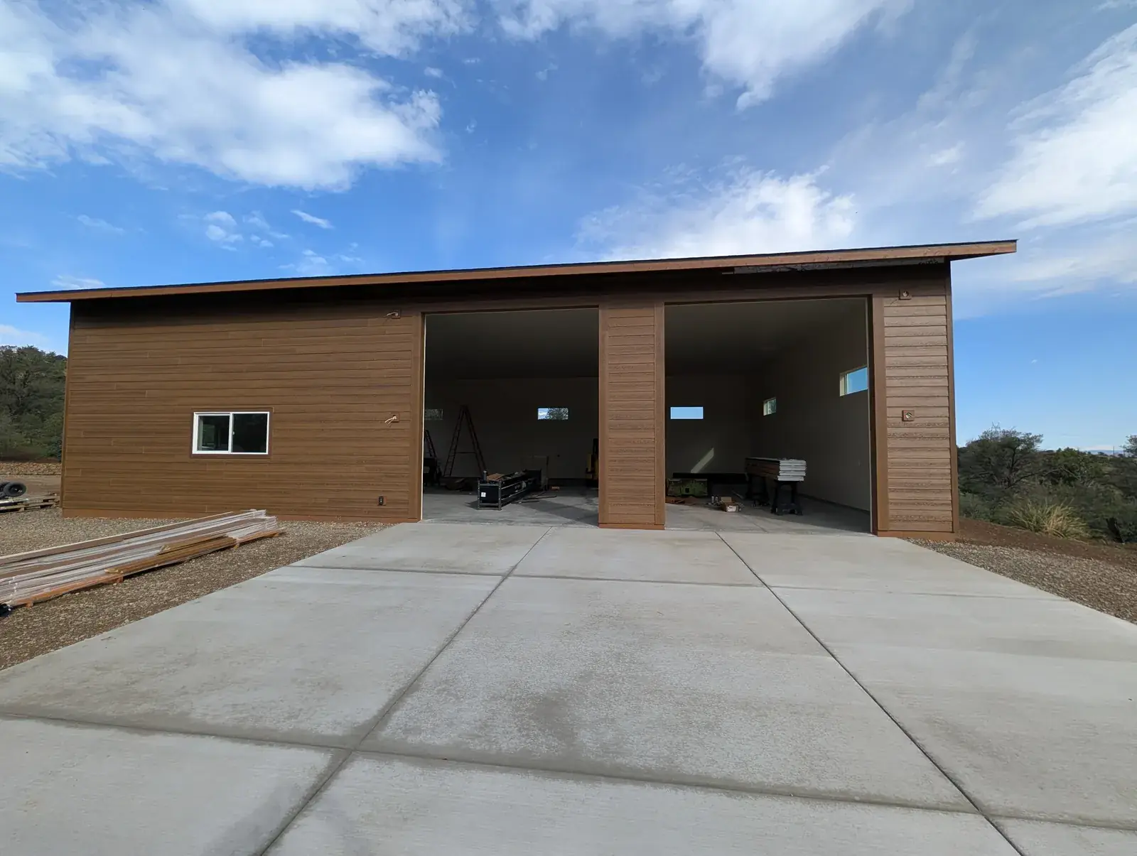 Detached accessory structure built by Carlson Construction in Northern Arizona